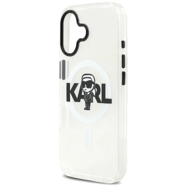 Karl Lagerfeld IML Karl Sketch Logo MagSafe - Case iPhone 17 (Clear)