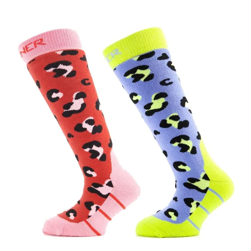 Sokipakk Sinner Animal Pack 2 paari Loomamuster Mitmevärviline
