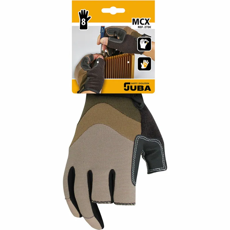 Darbo pirštinės JUBA Mecanix Cut PVC Sintetinė oda Spandex Táctil