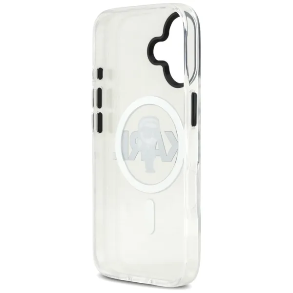 Karl Lagerfeld IML Karl Sketch Logo MagSafe - Case iPhone 17 (Clear)