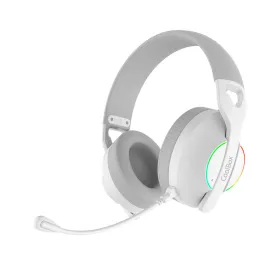 Austiņas ar Mikrofonu Spēlēm CoolBox COO-AUM-WB01-W Balts