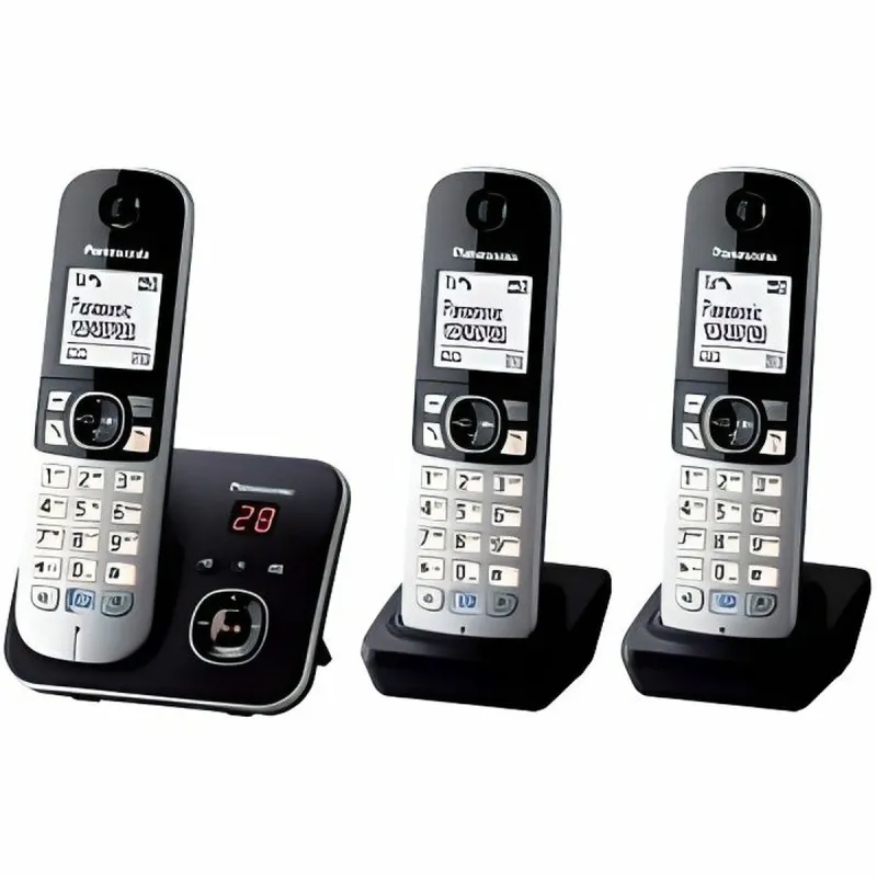 Belaidis telefonas Panasonic KX-TG6823 Balta Juoda Juoda/Sidabras