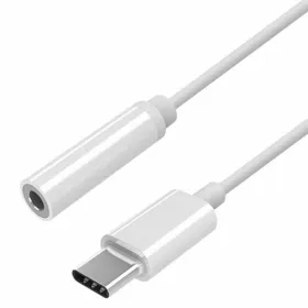 USB-C – Jack 3.5 mm adapteris Aisens A109-0384 Balta 15 cm