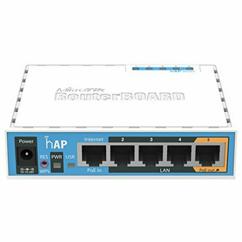 Prieigos taškas Mikrotik hAP AP hAP 802.11b/g/n 2x2 5xLAN Balta