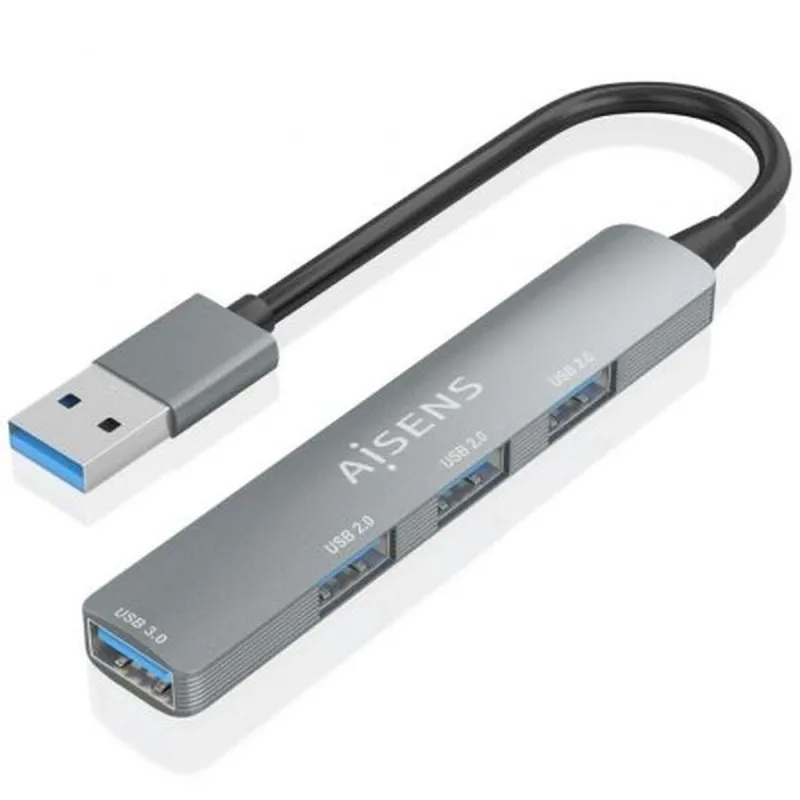 USB Centrmezgls Aisens A106-0859 Pelēks (1 gb.)