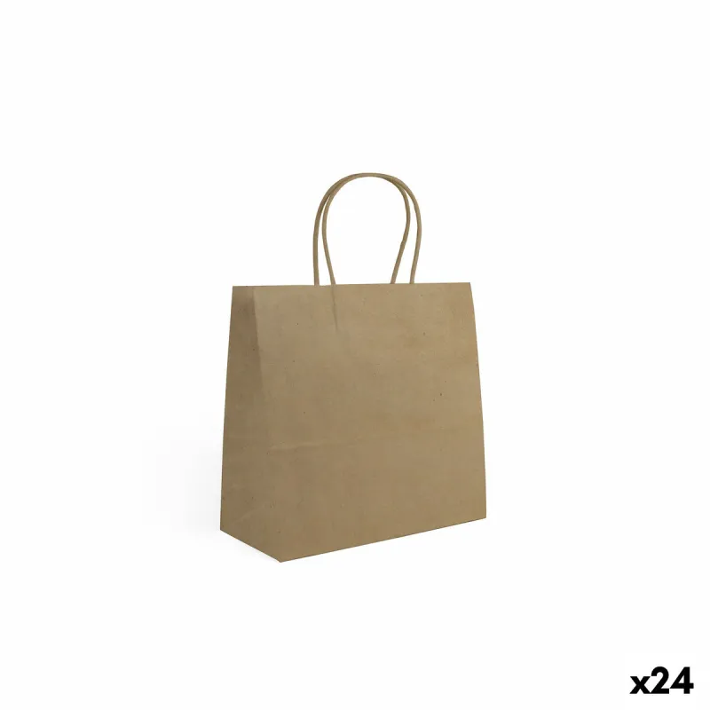 Popierinis maišelis Algon Kraft 26 x 17 x 26 cm 3 Dalys (24 vnt.)
