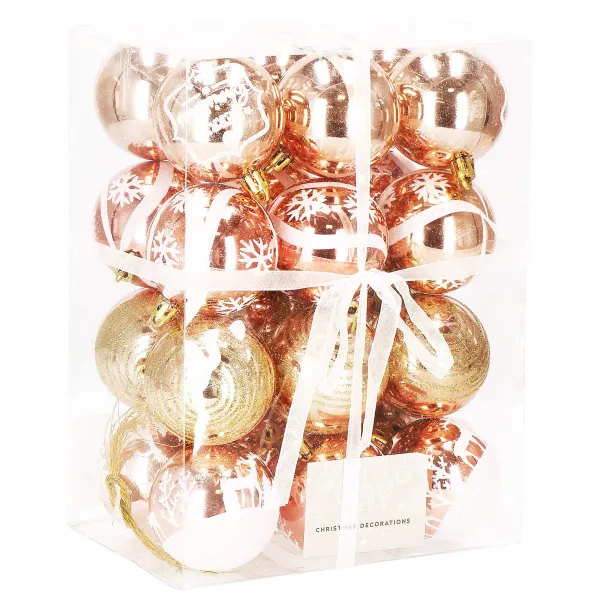 Christmas Tree Ornaments Springos CA0867 6 cm 24 pcs