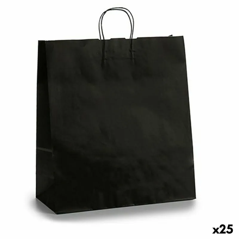 Popierinis maišelis Pincello Juoda 16 x 57,5 x 46 cm 46 x 16 x 59 cm 46 x 59 x 0,2 cm (25 vnt.)