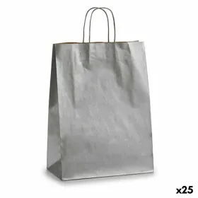 Бумажный пакет Pincello Серебристый Серебряный 12 x 52 x 32 cm (25 штук)