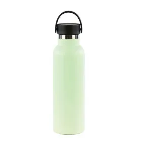 Water bottle Safta Verde hoja Silicone Stainless steel