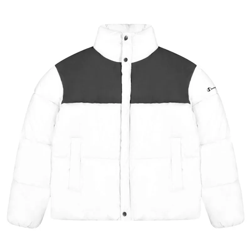 Naisten urheilutakki Champion Champion Bomber W White Valkoinen