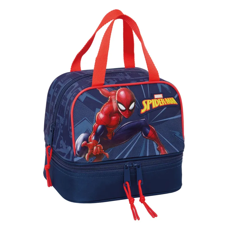 Термическая коробочка для завтрака Spider-Man Синий 20 x 20 x 15 cm