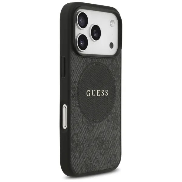 Guess 4G Circle Classic Logo MagSafe – Case iPhone 17 Pro (Black)