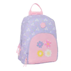 Rucksack Safta Bouquet Pink Lilac 25 x 30 x 13 cm