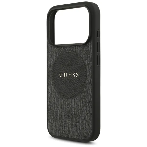 Guess 4G Circle Classic Logo MagSafe – Case iPhone 17 Pro (Black)