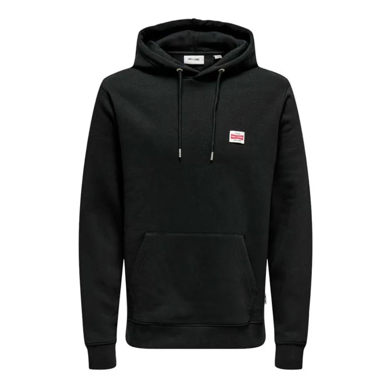 Vīriešu Sporta Krekls ar Kapuci Only & Sons Onsdawson Reg Hoodie Vd Melns