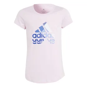 Детский Футболка с коротким рукавом Adidas IB9147 Розовый