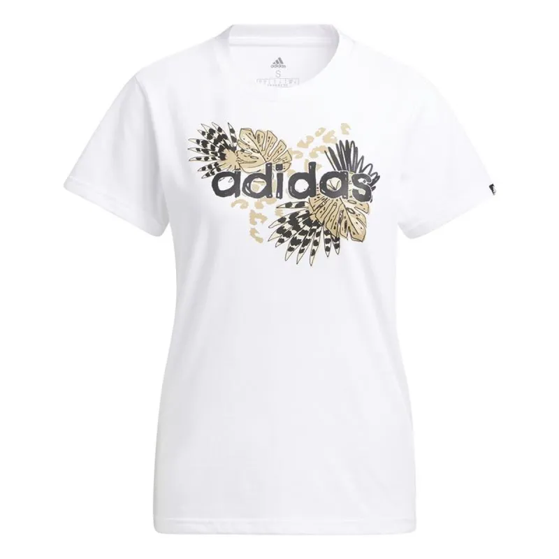 Naisten T-paita Adidas H57399 Valkoinen (XS)