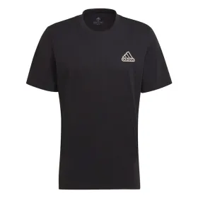 Футболка с коротким рукавом мужская Adidas HE1817 Чёрный (S)