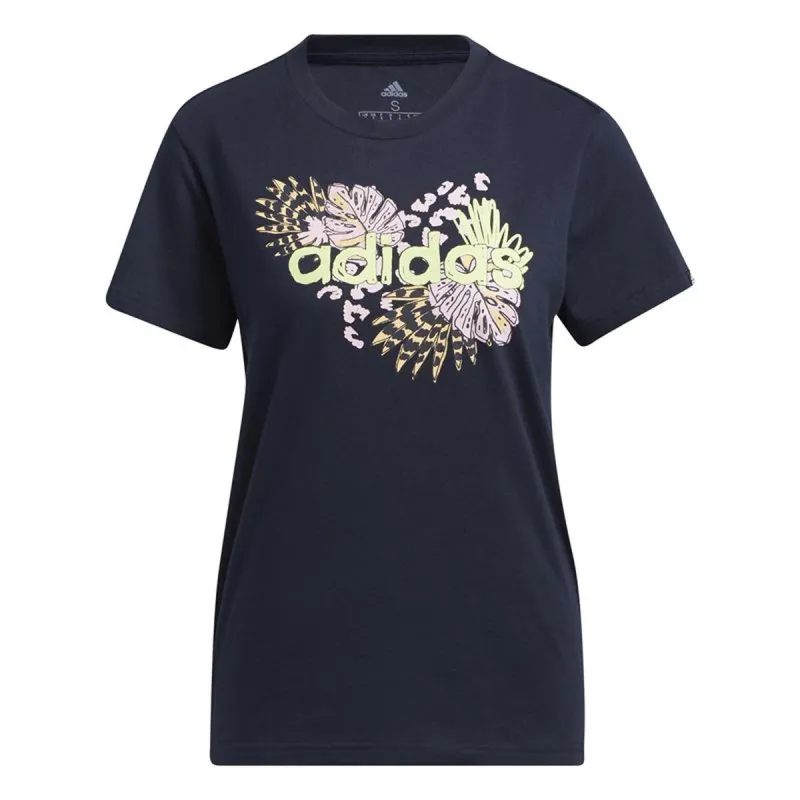 Naisten T-paita Adidas HE4924 Tummansininen (S)