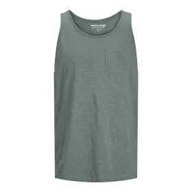 Футболка с коротким рукавом мужская Jack & Jones 12252180-17-6009 TCX Зеленый (S)