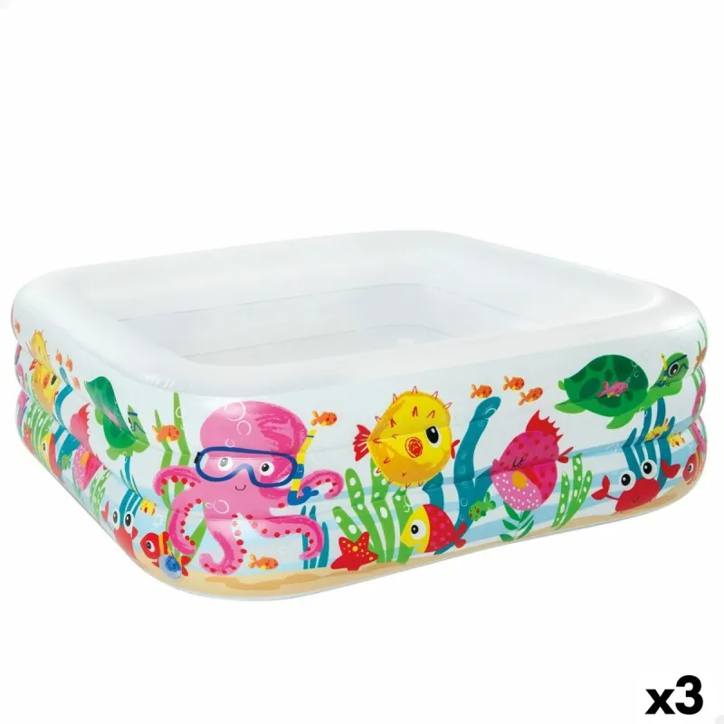 Pripučiamas vaikiškas baseinas Intex Akvariumas 340 L 159 x 50 x 159 cm (3 vnt.)
