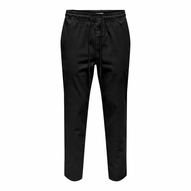 Aikuisten verkkahousut Only & Sons Onslinus Taper 0183 Musta Miehet