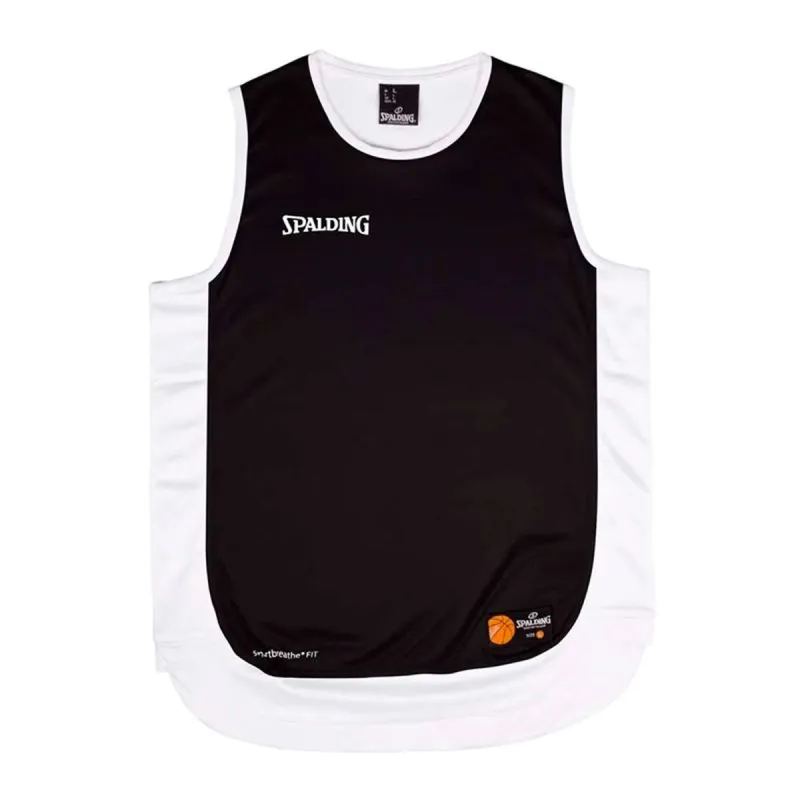 Баскетбольная футболка Spalding Hustle Tank Белый Чёрный