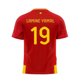 Sportiniai marškinėliai su trumpomis rankovėmis, vyriški RFEF Home Jsy 24 Lamine Yamal