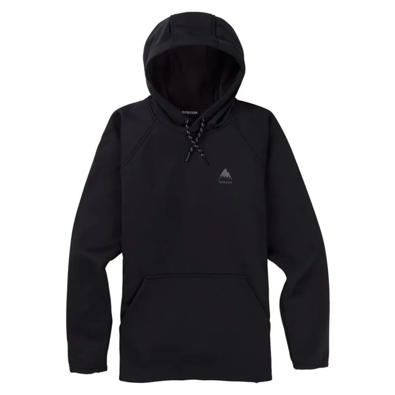 Vīriešu Sporta Krekls ar Kapuci Burton Crown Weatherproof Pullover Fleece Melns
