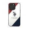 US Polo Assn Tricolor Embossed - Case for iPhone 14 Pro (White)