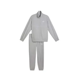 Aikuisten verryttelypuku Puma Woven Tracksui Gray Echo Harmaa Miehet