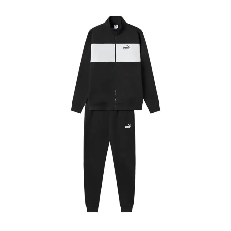 Tracksuit for Adults Puma Ess Sweat Suit Fz Fl Black Men