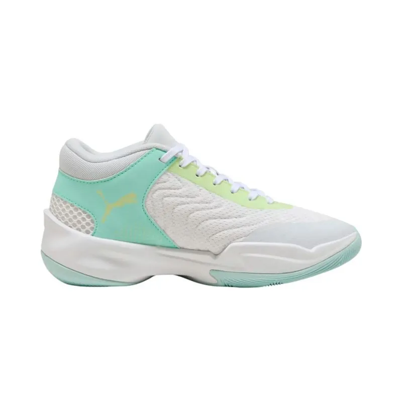 Krepšinio sportbačiai vaikams Puma Court Pro 2 Balta Žalia