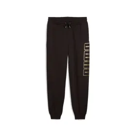 Garās sporta bikses Puma Maximal Metallic Swe Melns Vīriešu