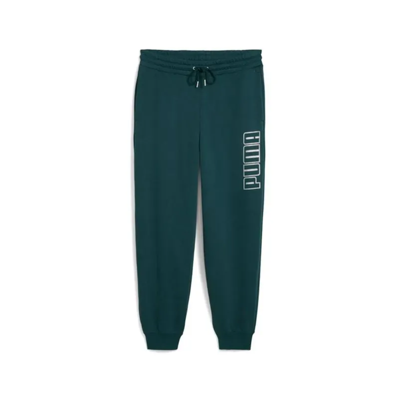 Pitkät urheiluhousut Puma Maximal Metallic Sweatpants Vihreä Nainen
