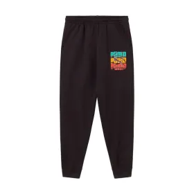 Bērnu Šorti Sportam Puma Graphic Logo Colour Melns
