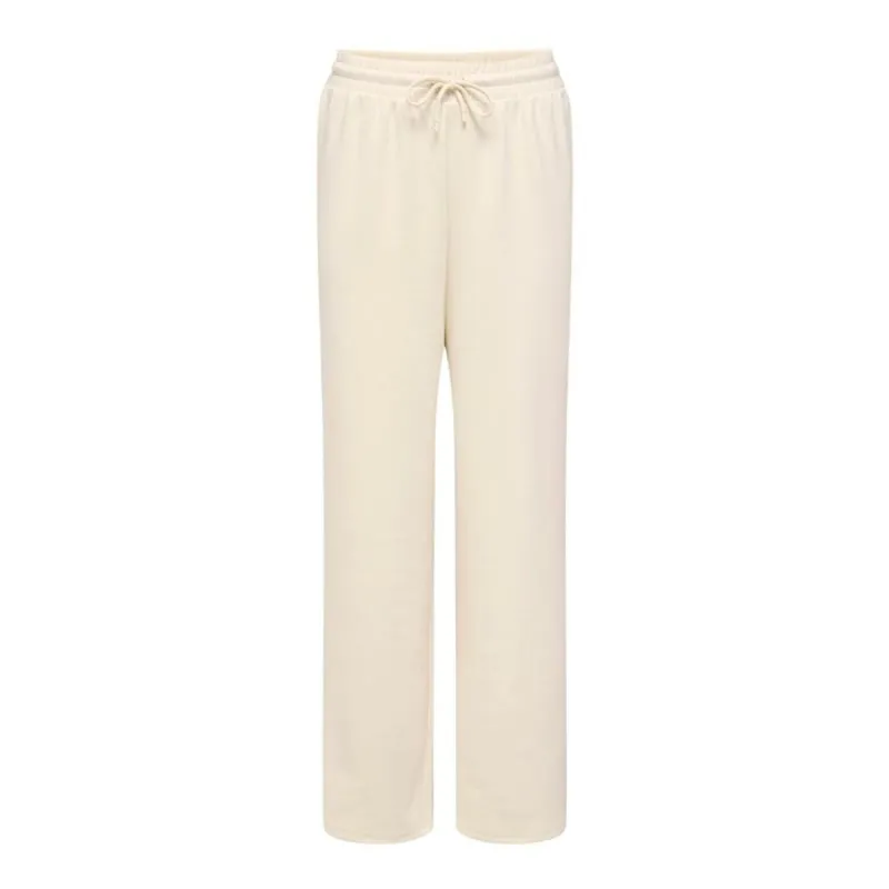 Long Sports Trousers Only Onlscarlett Wide Pant Swt Noos Beige Lady