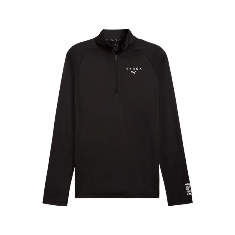 Футболка с длинным рукавом мужская Puma X Hyrox 1/4 Z Чёрный