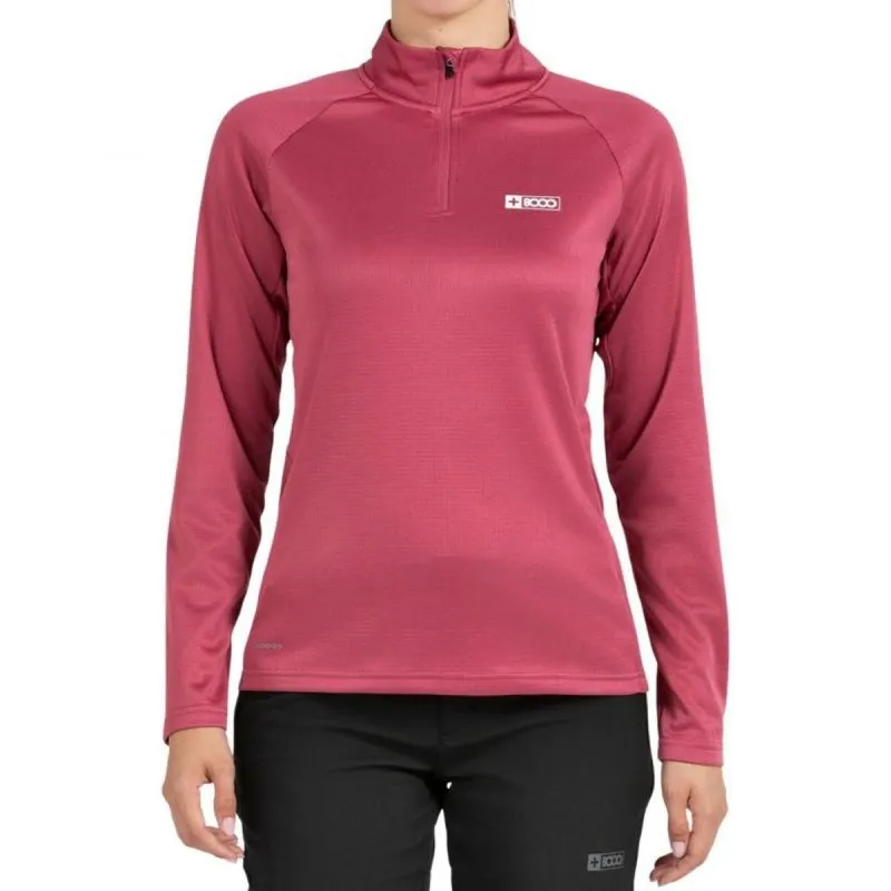Women's long sleeve T-shirt +8000 Lua Crimson Red
