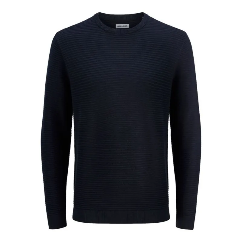 Vīriešu Sporta Krekls bez Kapuča Jack & Jones Jjotto Knit Crew Neck Sky Tumši Zils