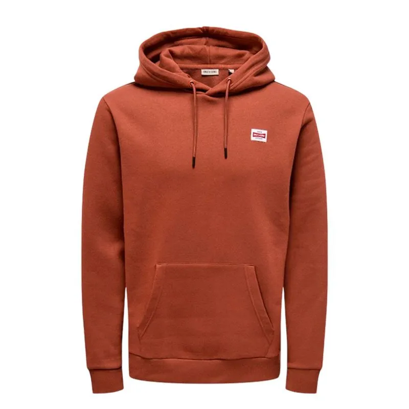 Vīriešu Sporta Krekls ar Kapuci Only & Sons Onsdawson Reg Hoodie Vd Brūns