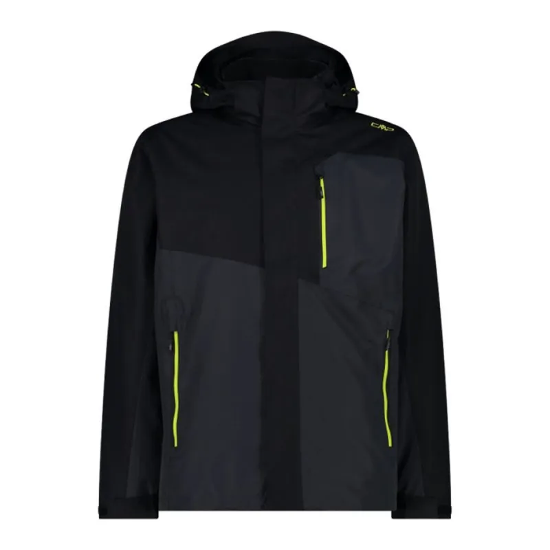 Men's Sports Jacket Campagnolo Man Zip Detachable Inn Black