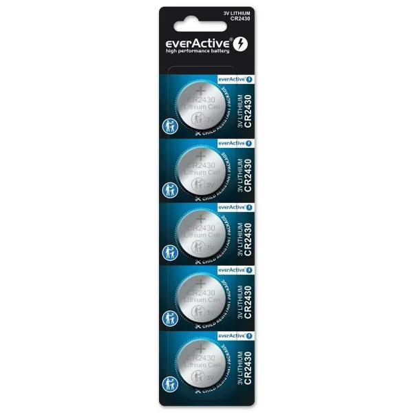 Baterijos EverActive CR2430 (5 vnt.)