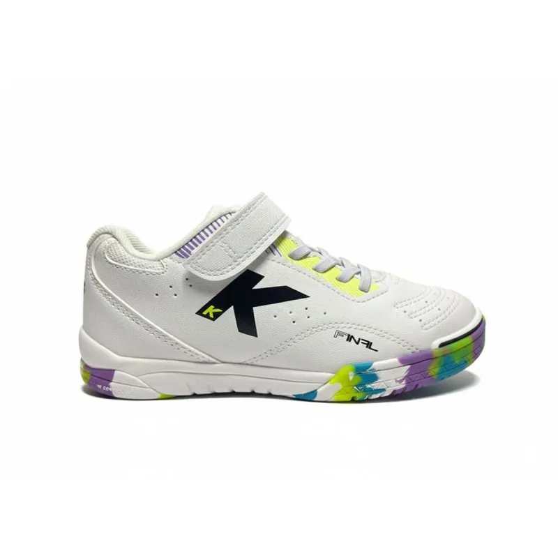 Vidinio futbolo batai suaugusiems Kelme Final Elastic Indoor Balta