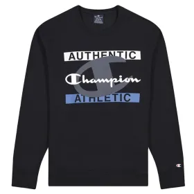 Толстовка без капюшона мужская Champion Authentic Athletic M Чёрный