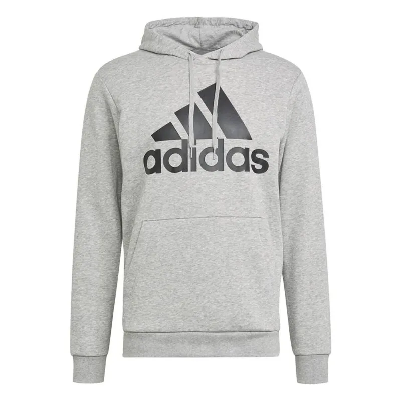 Miesten huppari Adidas Essentials Fleece Big Logo Vaaleanharmaa