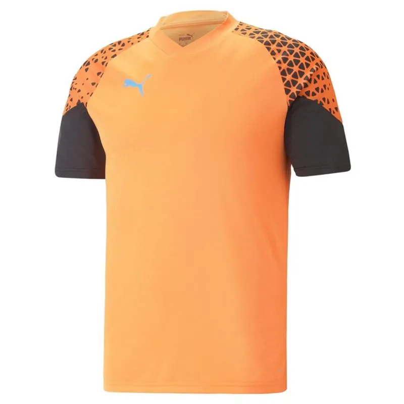 Men's Short-sleeved Football Shirt Puma Individual Cup Training Ultra Orange