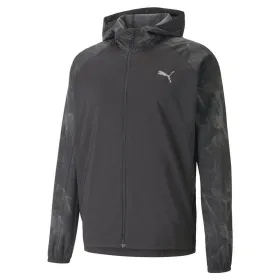 Мужская спортивная куртка Puma Run Favorite Aop Чёрный