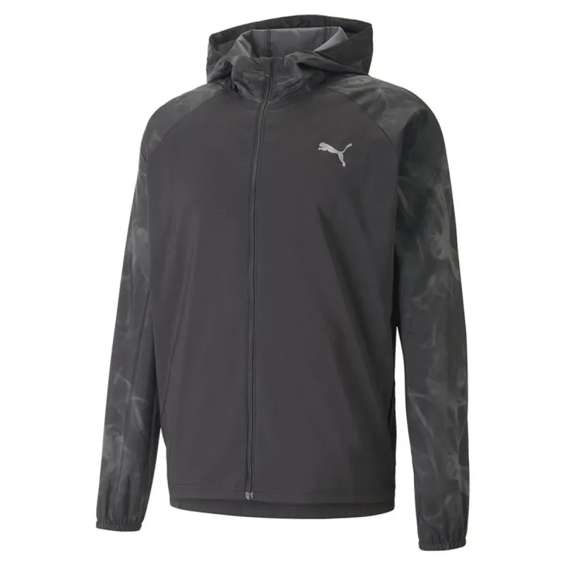 Men's Sports Jacket Puma Run Favorite Aop Black